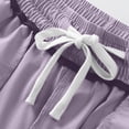 thumbnail image 7 of Resivox Womens Casual Fashion Solid Color Nine Inch Pants High Waist Stretchy Pull On Straight Leg Trousers Office Work Wear with Pockets Purple 2XL, 7 of 7
