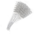 thumbnail image 3 of 100 Uds. Palos de perlas accesorios de decoración DIY ABS usables para fiesta de boda plata, 3 of 5