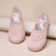 thumbnail image 2 of ZACPNCV Toddler Girls Ballet Shoes Soft Split Sole Dance Slippers No-Tie Training Yoga Shoes for Performance Indoor Sports Pink, 2 of 9