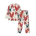 thumbnail image 2 of Bingfone Men'S Pajama Set 2 Piece Loungewear Pjs, Long Sleeve With Pajama Pants-Roosters, 2 of 9