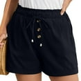 thumbnail image 2 of Diufon Women's Shorts Summer Trendy High Waist Drawstring Shorts Spring Summer Loose Shorts with Pockets, 2 of 7