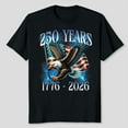 thumbnail image 2 of Eagle and F.lag 250 Years 1776-2026 250th Birthday T-Shirt Unisex, Sizes S-5XL, Goodtee, 2 of 5