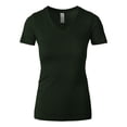 thumbnail image 2 of Hat and Beyond Womens Classic All Season Fashion Athleisure Low Cut V Collar Short Sleeved Tee Shirt, 2 of 7