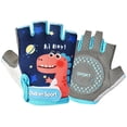 thumbnail image 2 of Guantes de medio dedo para niños de 2 a 12 años, guantes de ciclismo para niños, guantes de medio dedo antidesgaste para patinaje sobre ruedas y bicicleta de equilibrio para niñas, 2 of 5
