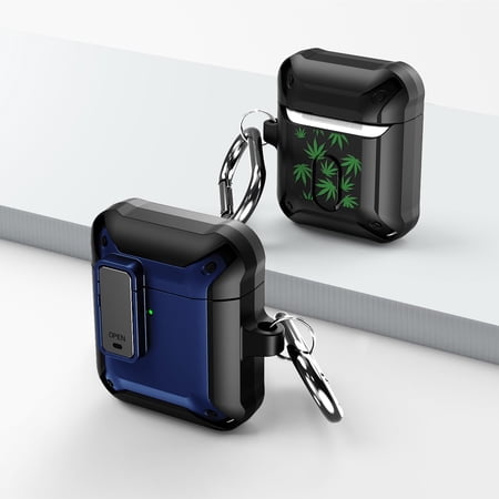 Duo Shield Secure Lock Designed For Apple AirPods Generation 1 & 2 With Hook  Blue/Black price history on PriceWatchPro