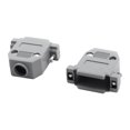 thumbnail image 2 of DIY Serial D-Sub DB15 Connector Kit Plastic Hoods Shell Gray 5pcs w Screws, 2 of 6