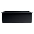 thumbnail image 2 of Pemberly Row Black 30" x 18" Fireclay Undermount/Drop In Fireclay Kitchen Sink, 2 of 9