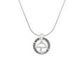 thumbnail image 2 of Delight Jewelry Gymnast Silhouette in 1/2'' Disc Gymnastics Mom Ring Charm Necklace, 18", 2 of 4