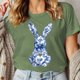thumbnail image 2 of Camiseta de Cuello Redondo de Manga Corta de la Mujer, Top de Moda para Invierno Y Primavera Impresa de Navidad Casual 3/4, 2 of 7