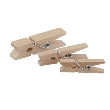 Mainstays Wood Clothespins, Beige, 100 Pack - Walmart.com