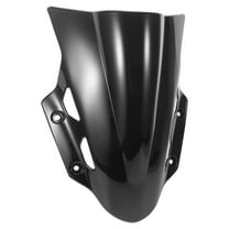 WASHWEPE Motorcycle Windshield Black Universal Plastic 1Set