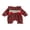crimson, variant on Cjfdfy Newborn Baby Girl Christmas Outfit My First Christmas Romper Collar Plaid Long Sleeve Letter Santa Claus Embroidery Bodysuit Infant Cute Christmas Fall Winter Bodysuit