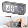 thumbnail image 4 of Reloj Electrónico De Escritorio, Espejo LED, Despertador Digital, Brillo Inteligente, Ajuste De 13 Canciones, Memoria De Apagado Para El Hogar, 4 of 7