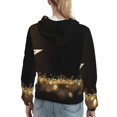 thumbnail image 7 of Kdxio Gold Glittering Stars Print Womens Oversized Hoodies Sweatshirts Hooded Pullover Tops Sweaters Casual-Medium, 7 of 7