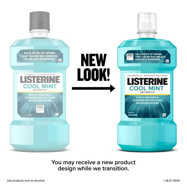 Listerine Cool Mint Mouthwash, 1 L Bottle Listerine Cool Mint Mouthwash, 1 L Bottle
