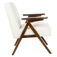 thumbnail image 5 of SAFAVIEH Emyr Modern Style Wood Arm Accent Chair, White, 5 of 11