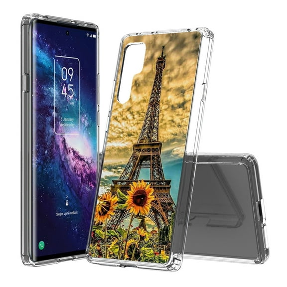 AquaFlex Hybrid Slim Designed For TCL 20 Pro 5G Case Transparent Clear