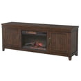 thumbnail image 5 of Martin Svensson Home La Jolla 70" TV Stand with Electric Fireplace Brown Walnut, 5 of 6
