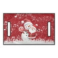 thumbnail image 4 of Yuyamidu Snowman Golf Cart Seat Covers Santa Claus Club Car Bench Covers Christmas Travel Sports Golf Cart Seat Blanket, Red, 4 of 5