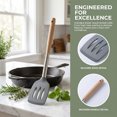thumbnail image 5 of Unique Bargains Kitchen Utensil Heat-Resistant Spatula for Flipping Light Gray 14x3.1 in, 5 of 5