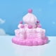 thumbnail image 5 of Injueey Castillo decoración rosa púrpura resina artesanías casa de muñecas paisaje decoración del hogar torta decoraciones modelo DIY Accesorios Artesanía Castillo de crema Injueey HA077358-05, 5 of 6