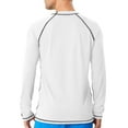 thumbnail image 2 of Men's Speedo 7482183 Easy Long Sleeve Loose Fit Swim Tee (White L), 2 of 2