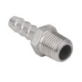 thumbnail image 2 of 1/4''x8mm Conectores Cola de Manguera Tubería Rosca de material acero Inoxidable Gloria Conector de la cola, 2 of 9