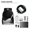 thumbnail image 6 of Fuzoiu Black White Fluid Sculpture Print Laptop Backpack,Work Business Backpacks, Large Capacity Nurse Bag College Bookbag for School, Waterproof Casual Daypack for Travel, 6 of 8