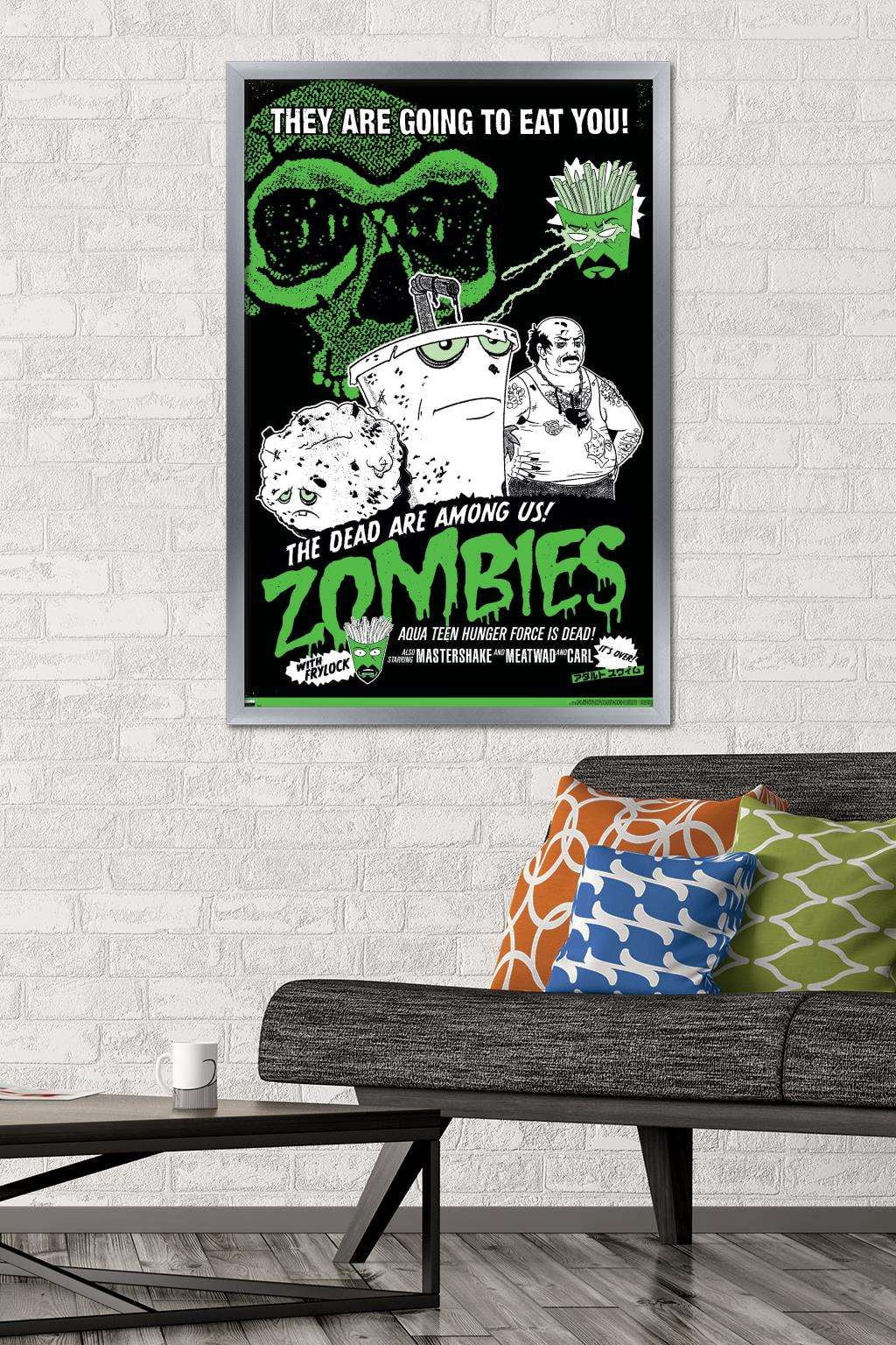 Aqua Teen Hunger Force - Zombies Wall Poster, 22.375" x 34", Framed