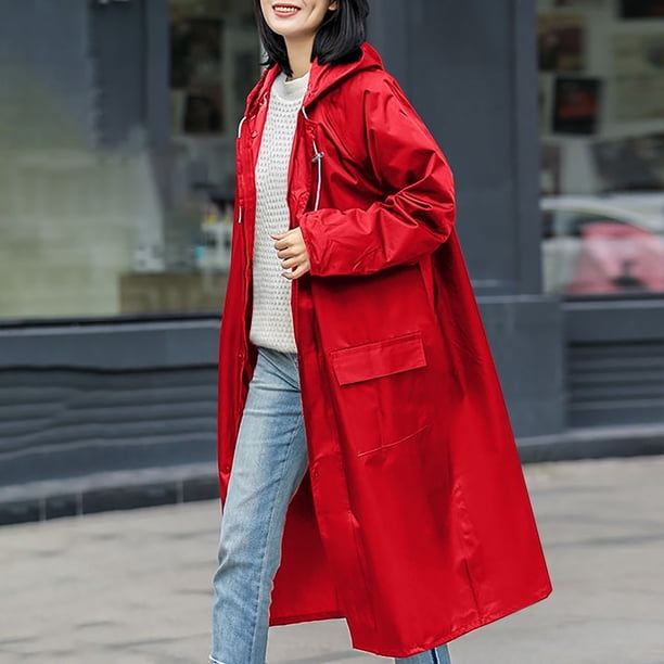 Great promotion! Hooded Waterproof Long Windproof Waterproof Raincoat Jacket