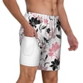 thumbnail image 2 of Balery Lilies Flowers Mens Swim Trunks Swim Shorts for Men Quick Dry Inseam Beach Shorts with Compression Liner Pocket-3X-Large, 2 of 9