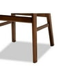 thumbnail image 5 of Baxton Studio Euclid Mid-Century Modern Grey Fabric Upholstered and Walnut Brown Finished Wood 2-Piece Dining Chair Set, 5 of 7