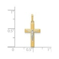 thumbnail image 3 of 14K Two-Tone Crucifix Pendant (21 X 10) Made In Vietnam -Jewelry By Sweet Pea, 3 of 4