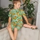 thumbnail image 4 of Fotbe Tangerine Pijama Estampada de 2 Piezas para Niños – Ropa de Dormir de Manga Corta Cómoda para Niños y Niñas, Camiseta y Shorts de Algodón-Small, 4 of 6