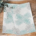 thumbnail image 4 of Aqua White Kitchen Towels Set of 4, Water Absorbent Dish Towel, Abstract Grey Chrysanthemum Flower Floral Decorative Hand Towels - Quick Drying Cloth for Cooking Baking, 18x28 Inch, 4 of 8
