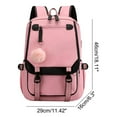 thumbnail image 2 of FDDMis Kawaii Backpack Lunch Bag for Women Mtg Backpack Backback Men Small Backpack Teacher Backpack Women with Laptop Compartment Fancy Backpack, Pink, 2 of 7
