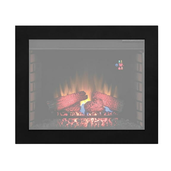 ClassicFlame 28" Flush-Mount Trim Kit for in-Wall Electric Fireplace Insert - Black, BBKIT-28, 10.41 lb