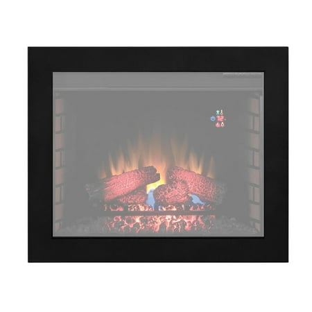 

ClassicFlame 28 Flush-Mount Trim Kit for In-Wall Electric Fireplace Insert - Black BBKIT-28
