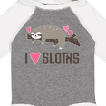 thumbnail image 4 of Inktastic I Love Sloths Girls Long Sleeve Baby Bodysuit, 4 of 5