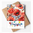 thumbnail image 1 of Colourful with Flowers Wedding Cards Congratulations Greeting Envelopes, 1 of 3