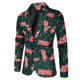 thumbnail image 3 of Gorro navideño de anime para hombre, chaqueta azul y roja, divertido árbol de Navidad, muñeco de nieve, estampado, blazer de un botón, frente abierto, trajes de trabajo de oficina para negocios, 3 of 5