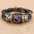 thumbnail image 6 of Xinyolin Alloy Bracelet Punk Style Decorative - Vintage Faux Leather Alloy Bracelet for Tourism Memorial, 6 of 8