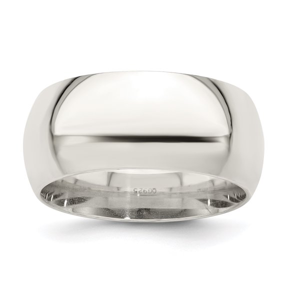 925 Sterling Silver 9mm Comfort Fit Band Ring Size 13