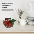 thumbnail image 2 of Iron Handheld Fruit Bread Basket Multi-Functional Basket Sturdy Bread Holder, 2 of 6