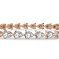 thumbnail image 3 of Diamond Tennis Bracelet | 12 Carat EGL Certified Lab Grown Diamond Bracelet Line 7" | 14K in Rose Gold | Serene Pear Lab Diamond Tennis Bracelet | FG-VS1-VS2 Quality | Friendly Diamonds, 3 of 6