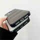 thumbnail image 4 of For iPhone 14 Pro Case Carbon Fiber Puffer Jacket Leather TPU Shockproof Phone Cover - Grey, 4 of 5