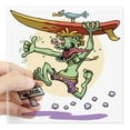 thumbnail image 1 of CafePress - Surf Monster T Square Sticker 3 X 3 - Square Sticker 3" x 3", 1 of 1