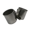 thumbnail image 5 of Bird Parrot Double Feeding Cups with Clamp Stainless Steel Bowls Dish 5cm, 5 of 8