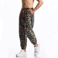 thumbnail image 4 of ZVNAΖH Men's Harem Jogger Pants Drawstring Waist Paisley Print Pants Casual Cotton Blend Summer Vacation Pants Streetwear Hippie Yoga Pants, 4 of 8