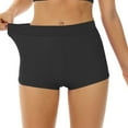 thumbnail image 6 of IDALL Swim Trunks,Womens Swim Shorts Swim Shorts High Waisted Bathing Suit Bottoms Tummy Control Swim Boyshorts Full Coverage Boardshort Period Swimwear For Teens,Bikini Bottoms,Swim Shorts Black XL, 6 of 9